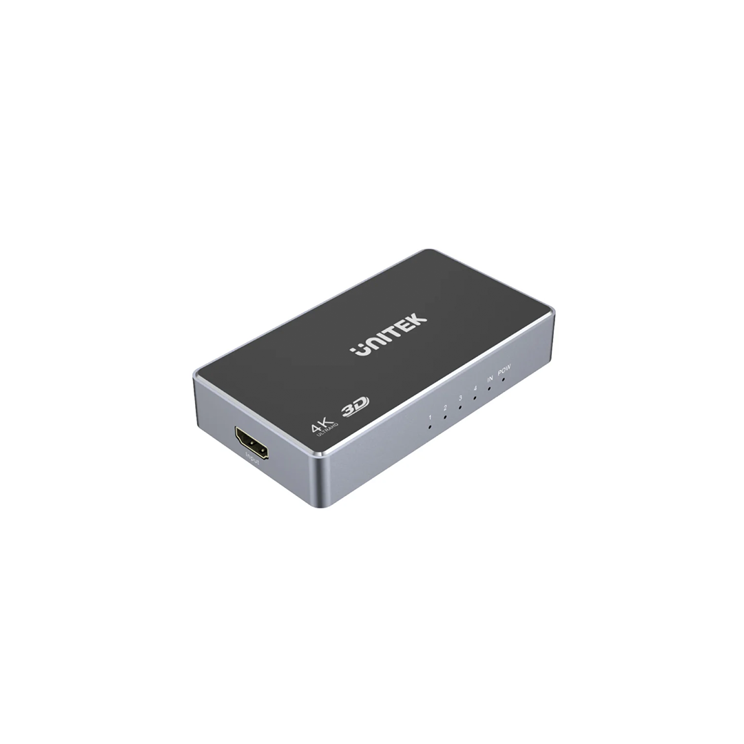 Unitek V1109A 4K HDMI Splitter 1 In-4 Out Black/Space Grey in Qatar Unitek V1109A 4K HDMI Splitter 1 In-4 Out Black/Space Grey in Qatar